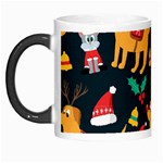 Funny Christmas Pattern Background Morph Mug