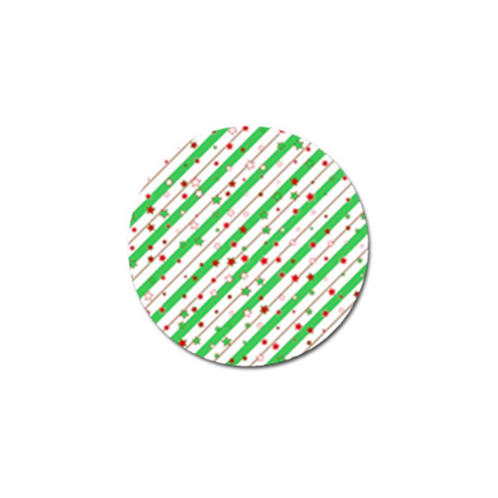 Christmas Paper Stars Pattern Texture Background Colorful Colors Seamless Golf Ball Marker (10 pack)