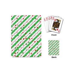 Christmas Paper Stars Pattern Texture Background Colorful Colors Seamless Playing Cards Single Design (mini) by Ket1n9