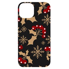 Dinosaur Colorful Funny Christmas Pattern Iphone 14 Black Uv Print Case by Ket1n9