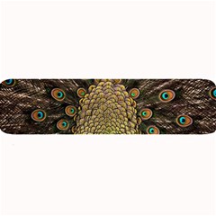 Peacock Feathers Wheel Plumage Large Bar Mat by Ket1n9