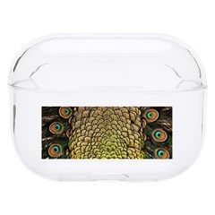 Peacock Feathers Wheel Plumage Hard Pc Airpods Pro Case by Ket1n9