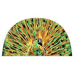 Unusual Peacock Drawn With Flame Lines Anti Scalding Pot Cap by Ket1n9