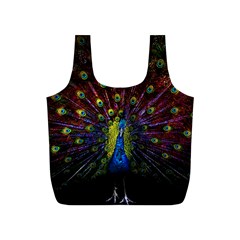 Beautiful Peacock Feather Full Print Recycle Bag (s) by Ket1n9