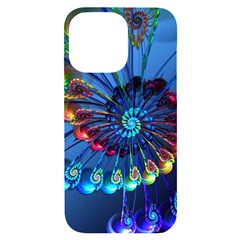 Top Peacock Feathers Iphone 14 Pro Max Black Uv Print Case by Ket1n9