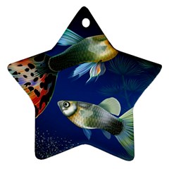 Marine Fishes Star Ornament (two Sides) by Ket1n9