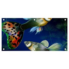 Marine Fishes Banner And Sign 4  X 2  by Ket1n9