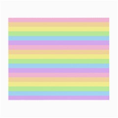 Cute Pastel Rainbow Stripes Small Glasses Cloth (2 Sides)