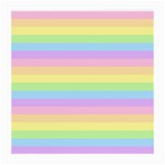 Cute Pastel Rainbow Stripes Medium Glasses Cloth (2 Sides) Back