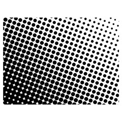 Background-wallpaper-texture-lines Dot Dots Black White Two Sides Premium Plush Fleece Blanket (extra Small) by Hannah976