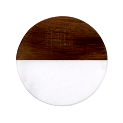Black And Red Backgrounds Classic Marble Wood Coaster (round)  by Hannah976