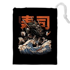 Sushi Dragon Japanese Drawstring Pouch (4xl) by Bedest