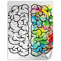 Brain Mind Psychology Idea Drawing Canvas 12  X 16  by Ndabl3x