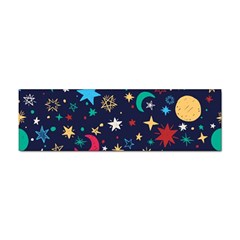 Colorful Background Moons Stars Sticker Bumper (100 Pack) by Ndabl3x