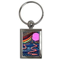 Grateful Dead Wallpaper Key Chain (rectangle) by Cendanart