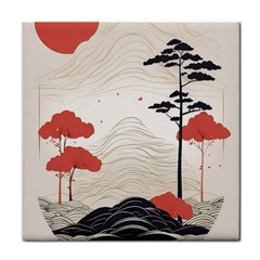 Japanese Nature Spring Garden Face Towel