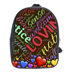 Loving Practice Agape Heart School Bag (large) by Paksenen