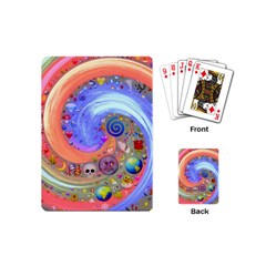 Swirl Vortex Emoji Cyclone Motion Playing Cards Single Design (mini) by Paksenen