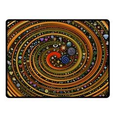 Swirl Vortex Emoji Cyclone Motion Art Two Sides Fleece Blanket (small) by Paksenen