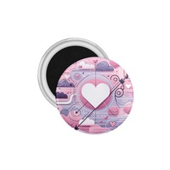 Heart Love Minimalist Design 1 75  Magnets by Bedest