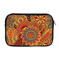 Bright Seamless Pattern With Paisley Mehndi Elements Hand Drawn Wallpaper With Floral Traditional In Apple Macbook Pro 17  Zipper Case by Ket1n9