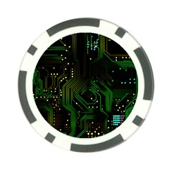 Circuits Circuit Board Green Technology Poker Chip Card Guard (10 Pack) by Ndabl3x