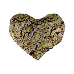 Marble Texture Pattern Seamless Standard 16  Premium Heart Shape Cushions