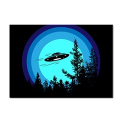 Ufo Alien Night Sky Night Sticker A4 (100 Pack) by Cendanart