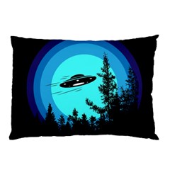 Ufo Alien Night Sky Night Pillow Case (two Sides)