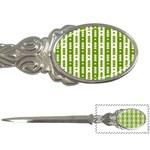 Christmas Green Tree Background Letter Opener