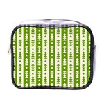 Christmas Green Tree Background Mini Toiletries Bag (One Side)