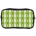 Christmas Green Tree Background Toiletries Bag (One Side)