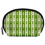 Christmas Green Tree Background Accessory Pouch (Large)