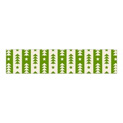 Christmas Green Tree Background Velvet Scrunchie by Cendanart