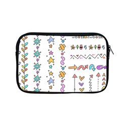 Doodles Border Letter Ornament Apple Macbook Pro 13  Zipper Case