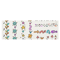 Doodles Border Letter Ornament Banner And Sign 6  X 2 