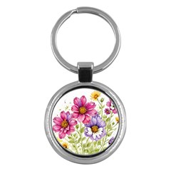 Flourish Colours Invitation Key Chain (round)