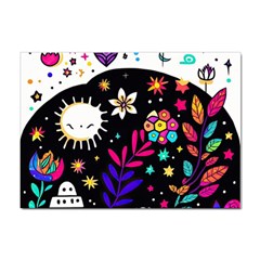 Rainbow Fun Cute Minimal Doodle Sticker A4 (100 Pack)