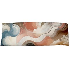 Abstract Pastel Waves Organic Body Pillow Case (dakimakura)