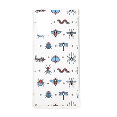 Insects Icons Square Seamless Pattern Samsung Galaxy Note 20 Tpu Uv Case by Bedest