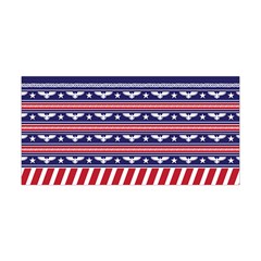 Red Stripes Eagle Stripes Stretch Yoga Headband by CoolDesigns