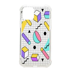 Tridimensional Pastel Shapes Background Memphis Style Iphone 11 Pro 5 8 Inch Tpu Uv Print Case