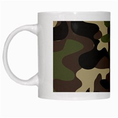 Texture Military Camouflage Repeats Seamless Army Green Hunting White Mug by Bedest