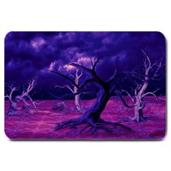 Forest Night Sky Clouds Mystical Large Doormat