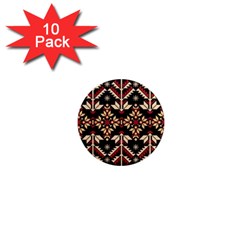 Vector Illustration Of Ukrainian Folk Seamless Pattern Ethnic Ornament Border Element Traditional 1  Mini Magnet (10 Pack) 