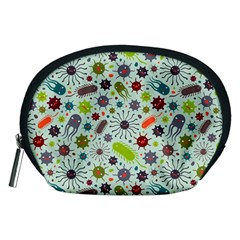 Seamless Pattern With Viruses Accessory Pouch (medium)