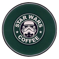 Stormtrooper Coffee Wireless Fast Charger(black) by Cendanart