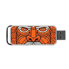 Face Skull Head Art Portable Usb Flash (one Side)