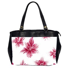 Hawaiian Flowers Oversize Office Handbag (2 Sides)