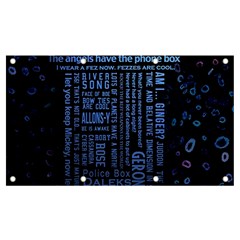 Doctor Who Tardis Banner And Sign 7  X 4  by Cendanart